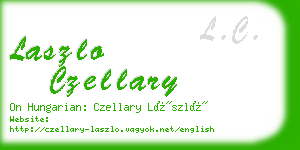 laszlo czellary business card